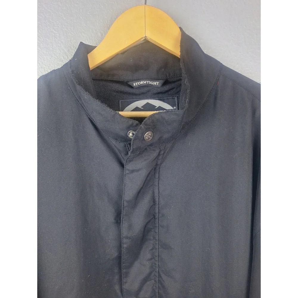 Sun Mountain StormTight Mens XL Black Short Sleeve Golf Rain Jacket Full Zip